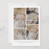 Happy First Vatertag Fotokarte Moderne Einladung (Rückseite)