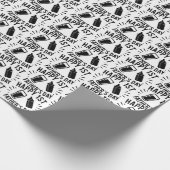 Happy First Vatertag Wort Kunst Geschenkpapier (Ecke)