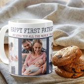 Happy First Vathers Day 4 Foto Personalisiert Kaffeetasse