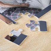 Happy First Vathers Day Custom Message und 3 Foto Puzzle (Seite)