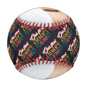 Happy First Vathers Day Daddy Baseball (Rückseite)