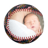 Happy First Vathers Day Daddy Baseball (Vorderseite Links)