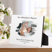 Happy First Vathers Day Foto Fotoplatte