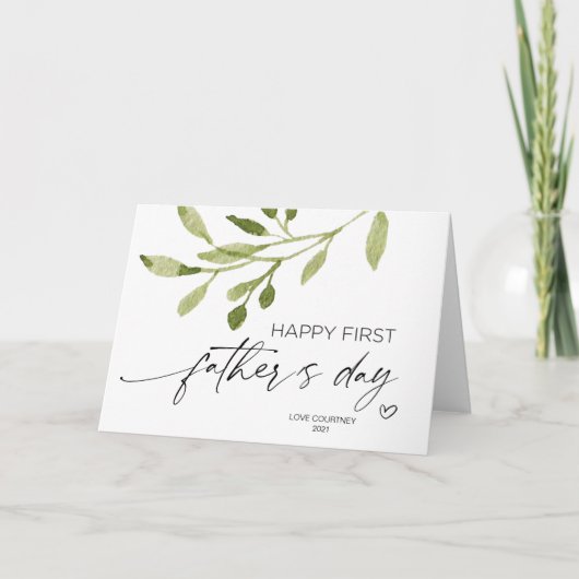 Happy First Vathers Day - Geschenke für Husband vo Karte (Vorderseite)