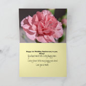 Happy First Wedding Jubiläum für meine Ehefrau Karte (Innenseite)