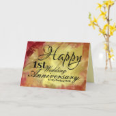 Happy First Wedding Jubiläum für meine Ehefrau Karte (Gelbe Blume)