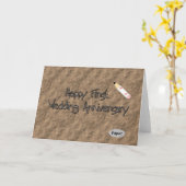 Happy First Wedding Jubiläum Karte (Gelbe Blume)