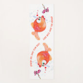Happy Fish and Worm Funny Yoga Mat - Benutzerdefin Yogamatte (Vorderseite)