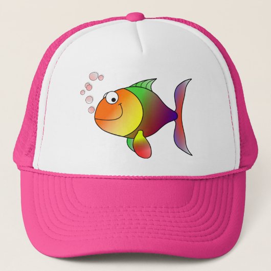 Happy Fish Cap Truckerkappe (Vorderseite)