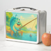 Happy Fish Day Out Fishing Metall Brotdose (Beispiel)