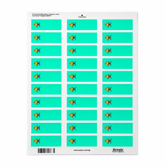 Happy Fish Label (Vorne)