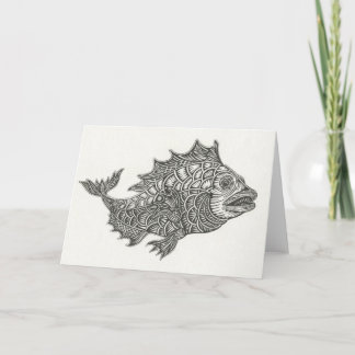 Happy Fish Notecard Karte