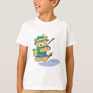 Happy Fishing Fisherman Bear T-Shirt
