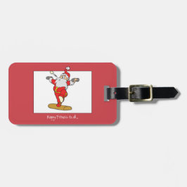 Happy Fitness Übung Weihnachten mit dem Weihnachts Gepäckanhänger