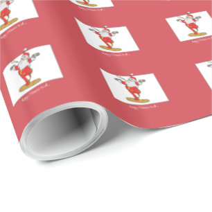 Happy Fitness Übung Weihnachten mit dem Weihnachts Geschenkpapier