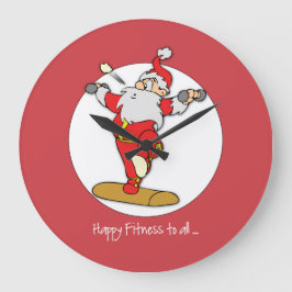 Happy Fitness Übung Weihnachten mit dem Weihnachts Große Wanduhr
