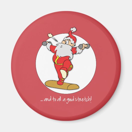 Happy Fitness Übung Weihnachten mit dem Weihnachts Magnet (Vorne)