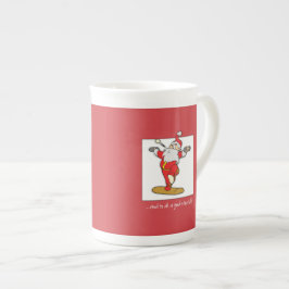 Happy Fitness Übung Weihnachten mit dem Weihnachts Porzellantasse