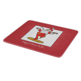 Happy Fitness Übung Weihnachten mit dem Weihnachts Schneidebrett