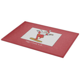 Happy Fitness Übung Weihnachten mit dem Weihnachts Schneidebrett