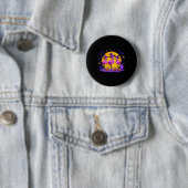Happy Flamingoween Funny Flamingo Halloween Costum Button (Beispiel)