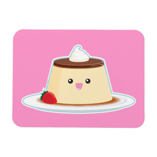 Happy Flan Magnet (Horizontal)