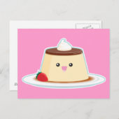 Happy Flan Postkarte (Vorne/Hinten)