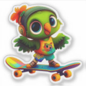 Happy Flappy Vinyl Sticker (Vorderseite)