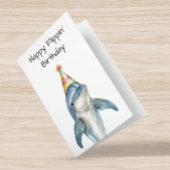 Happy Flippin's Geburtstagsdolphin Karte