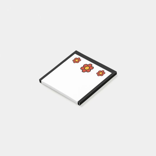 Happy Flower Post-it Klebezettel (angewinkelt)