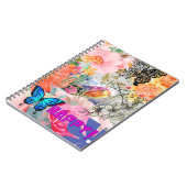 Happy Flower Power Notizblock (Linke Seite)