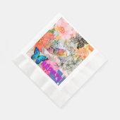 Happy Flower Power Serviette (Ecke)