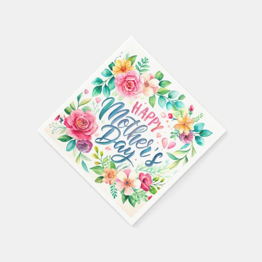 Happy flower simple Libreta con espiral Serviette (Ecke)