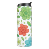 Happy Flowers & Smiling Creatures Digital Print -  Thermosbecher (Nach links gedreht)