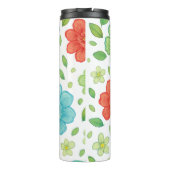 Happy Flowers & Smiling Creatures Digital Print -  Thermosbecher (Rückseite)
