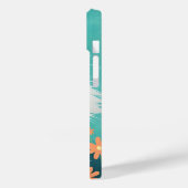 Happy Fluffy White Cat Phone Case - Sunny Smile &  (Rückseite / Links)