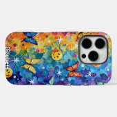 Happy Flutter: Psychedelisches Lächeln Case-Mate iPhone Hülle (Rückseite (Horizontal))