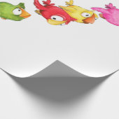 Happy Flying Birds Wrapping Paper - Benutzerdefini Geschenkpapier (Ecke)