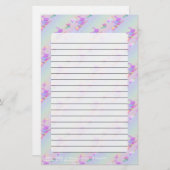 Happy Flying Hexenglänzend Rainbow-Muster Briefpapier (Vorne/Hinten)