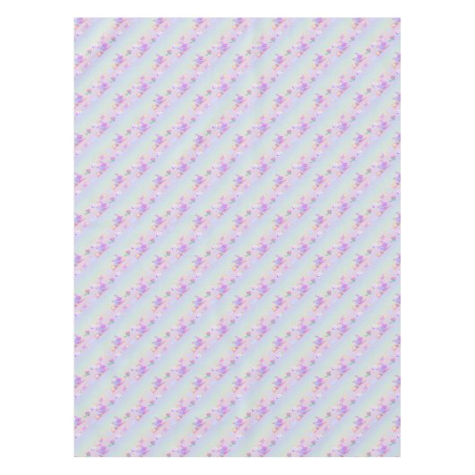 Happy Flying Hexenglänzend Rainbow-Muster Tischdecke (Vorderseite)