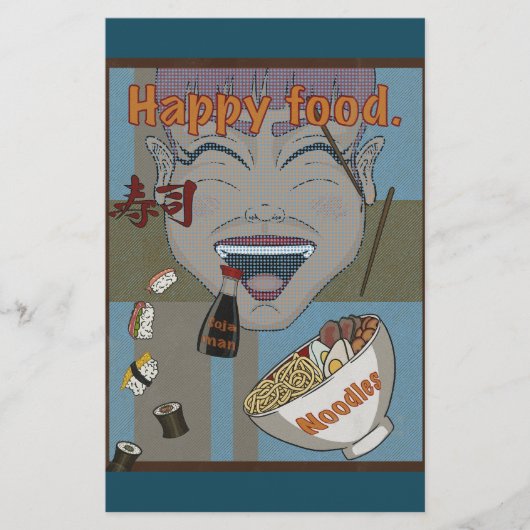 Happy Food Briefpapier (Vorderseite)