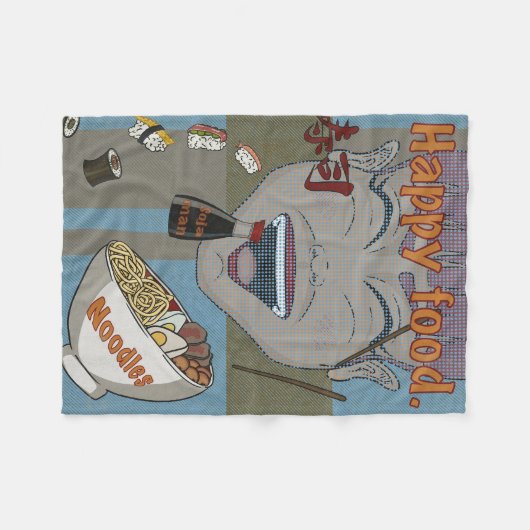 Happy Food Fleecedecke (Vorderseite (Horizontal))