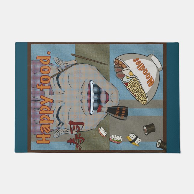 Happy Food Fußmatte (Vorderseite)