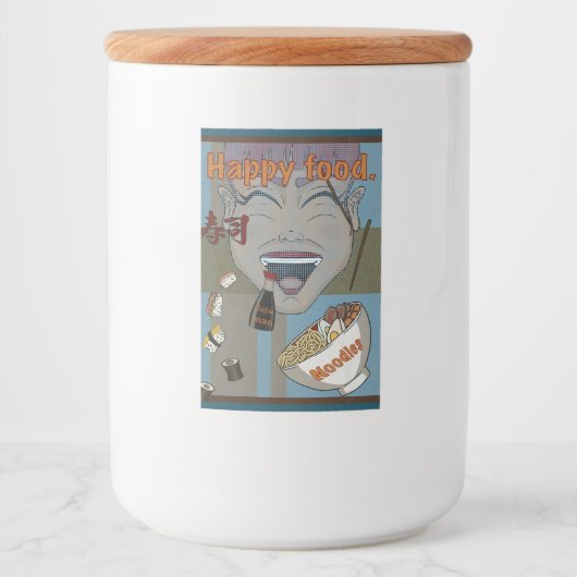 Happy Food Lebensmitteletikett (Vorderseite)