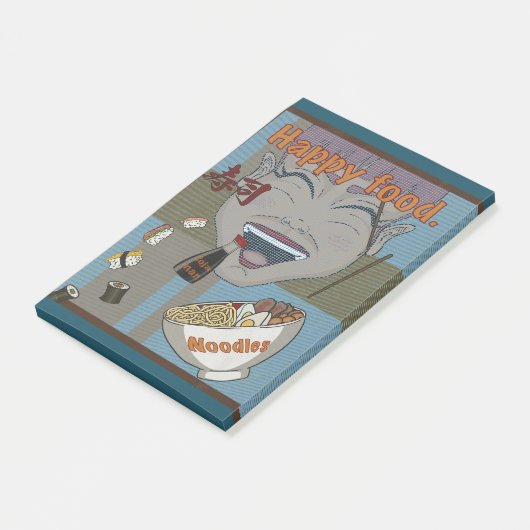 Happy Food Post-it Klebezettel (angewinkelt)