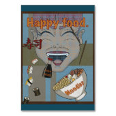 Happy Food Tischnummer (Rückseite)