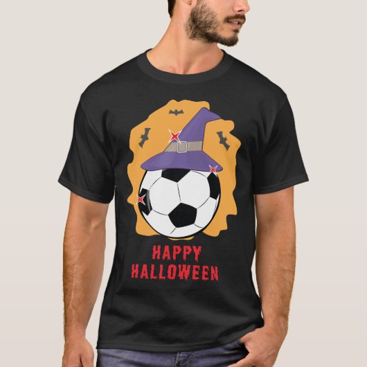 Happy Football / Fußball Halloween - Funny T-Shirt (Vorderseite)