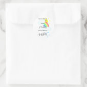 Happy Forecast Runder Aufkleber (Tasche)