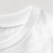 Happy Forest Gnome Baby T-shirt (Detail - Hals/Nacken (in Weiß))