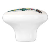 Happy Forest Gnome Keramikknauf (Seitenansicht)